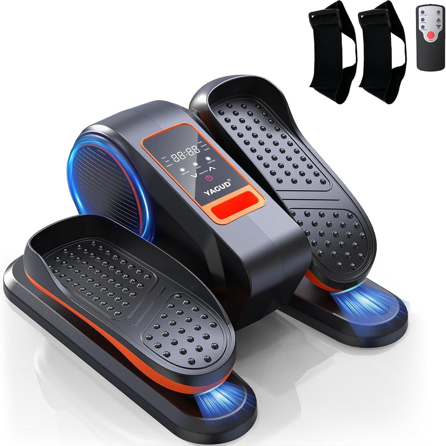 Senior-Friendly Portable Elliptical with 12 Speeds