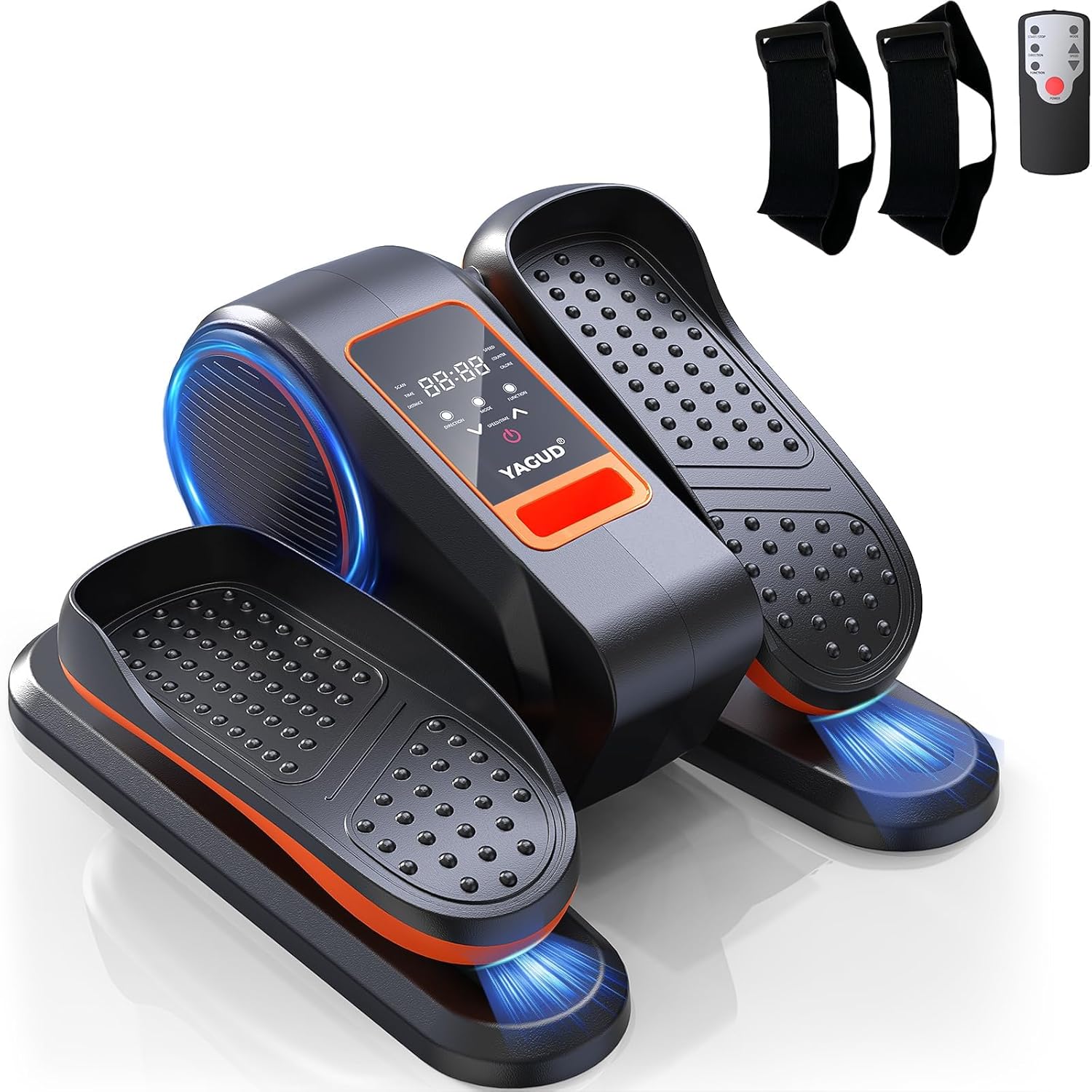 Senior-Friendly Portable Elliptical with 12 Speeds