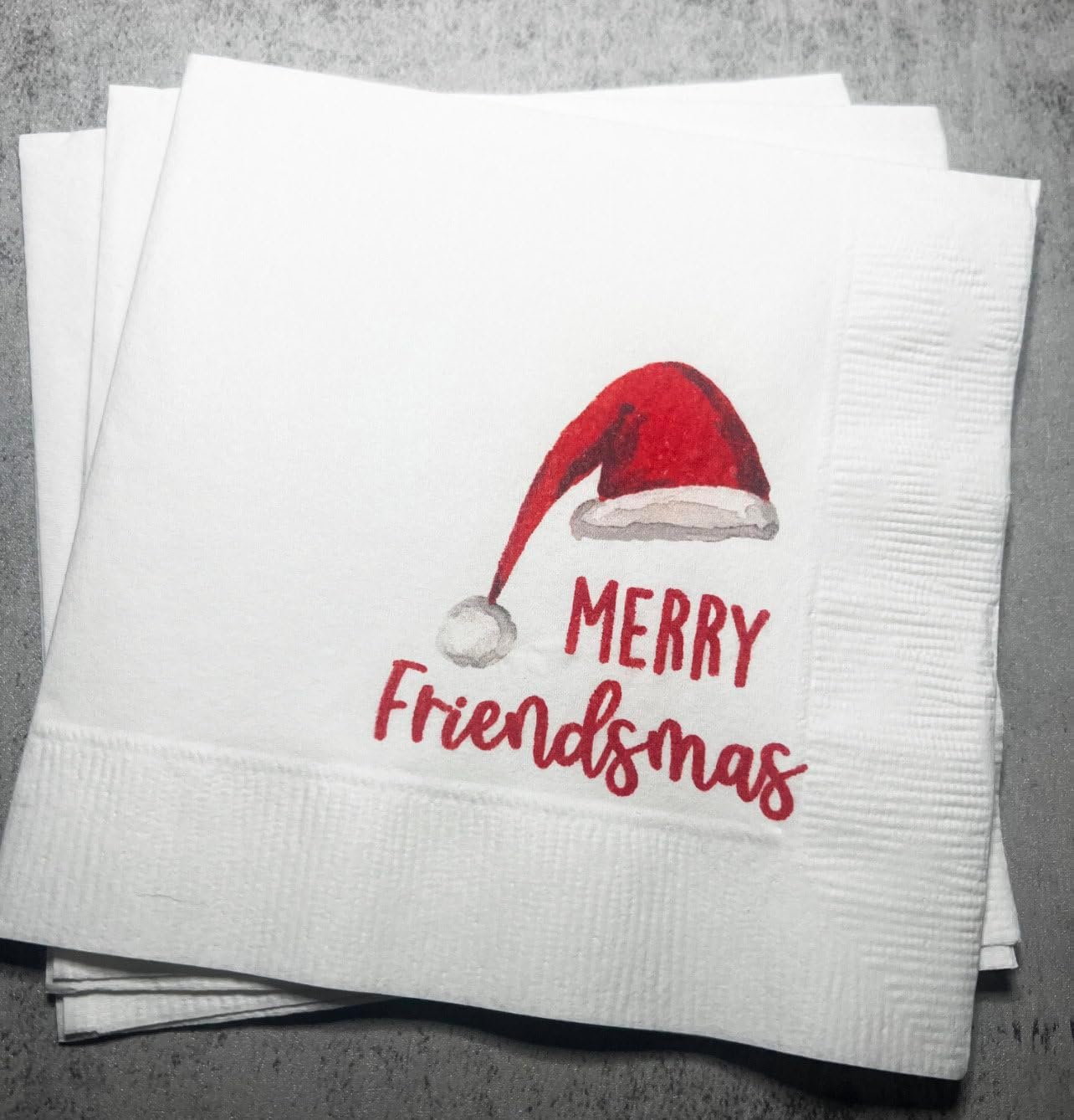 Very Merry Friendsmas Cocktail Napkins - Set of 25