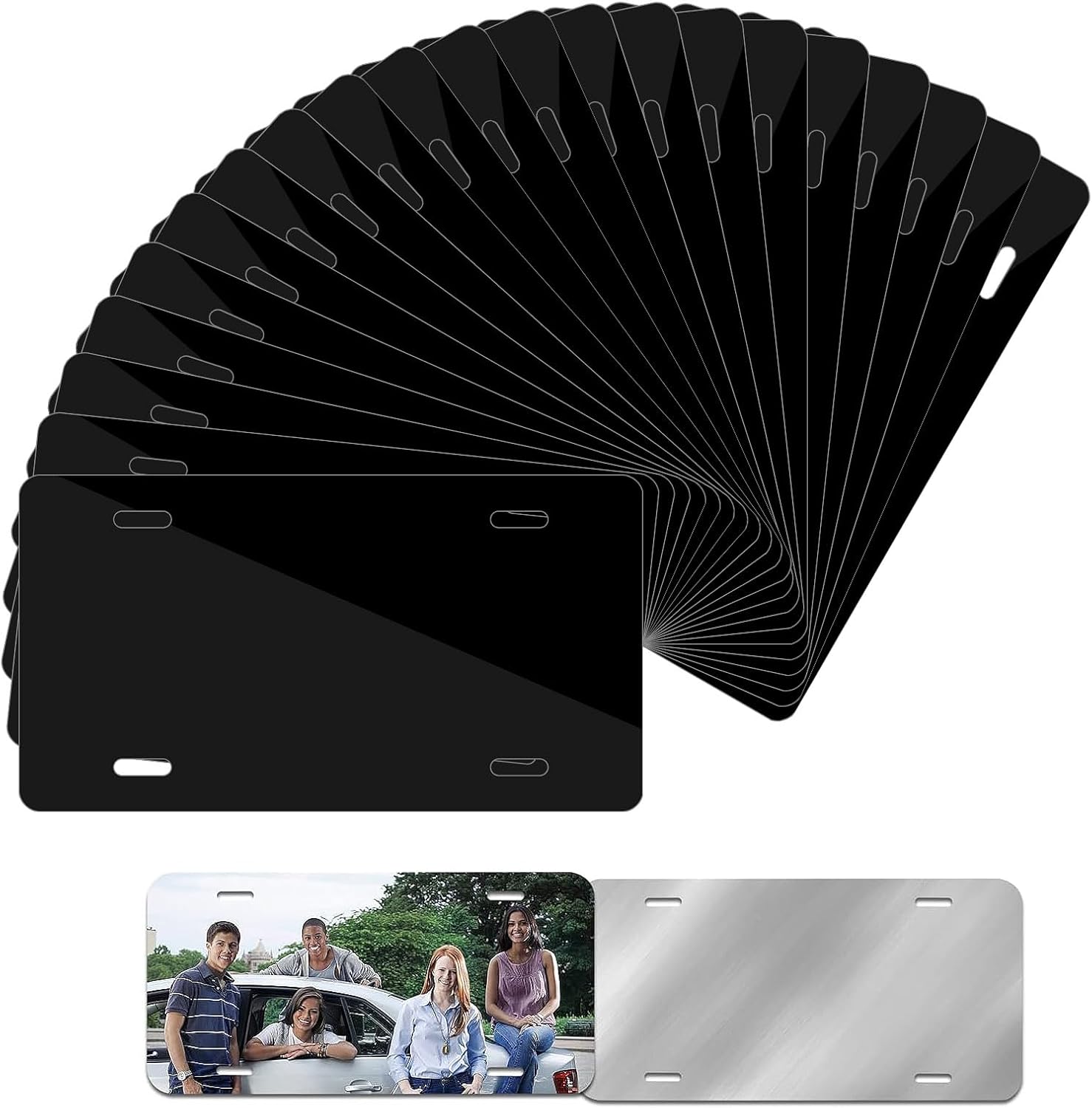 20 Pack 0.65mm Blanks Plate Tag for Design Work - Durable Labels
