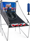 Dual Shot Electronic Basketball Arcade Game - 8 Modes, 2 Hoops
