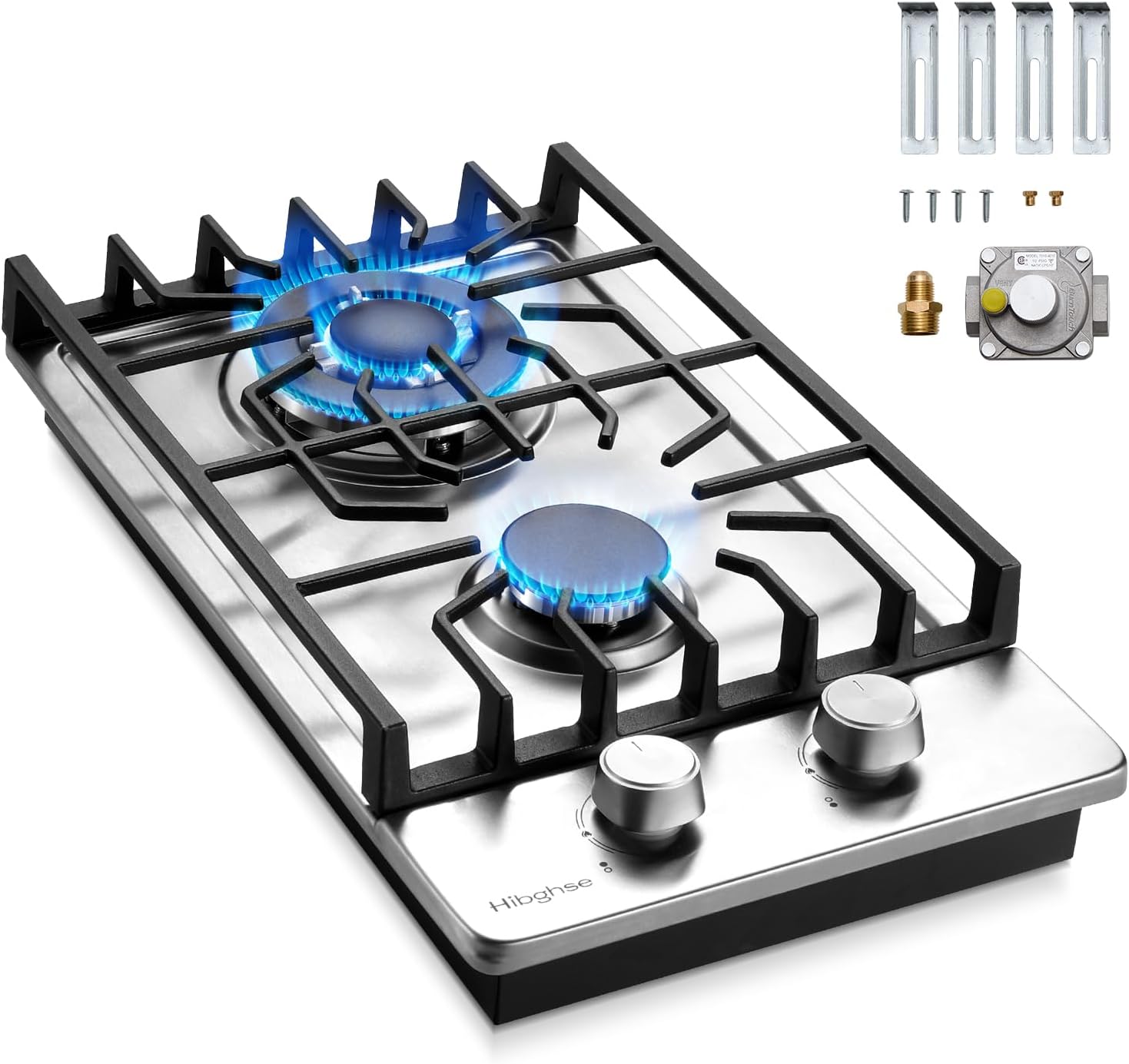 2 Burner Propane Stove with Thermocouple Protection for Safety