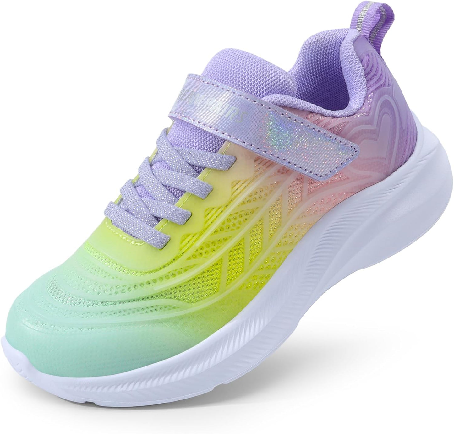 DREAM PAIRS Girls Tennis Sparkle Ease Running Sneakers for Kids