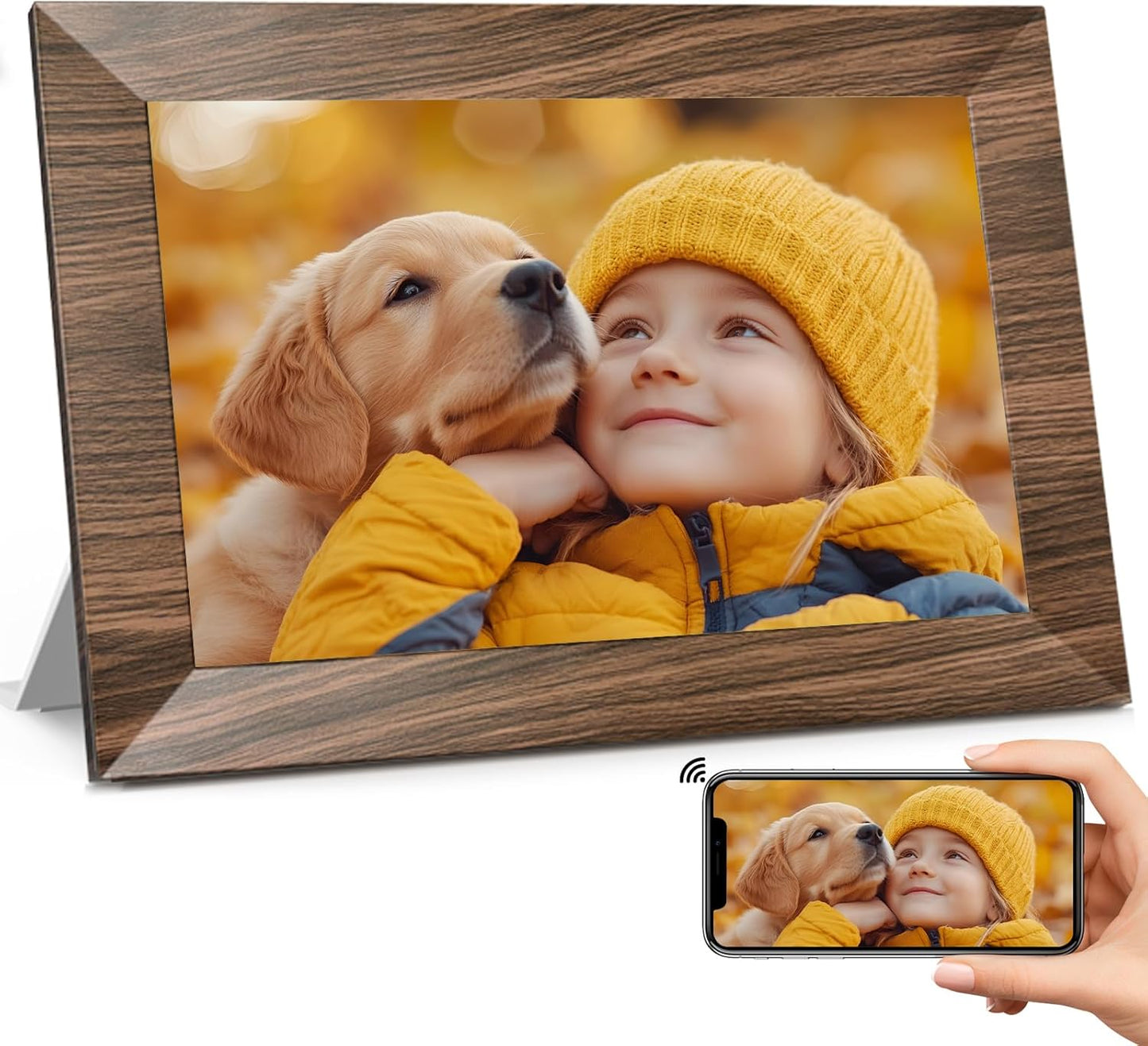 10.1 Inch Digital Picture Frame with 32GB Storage for Sharing
