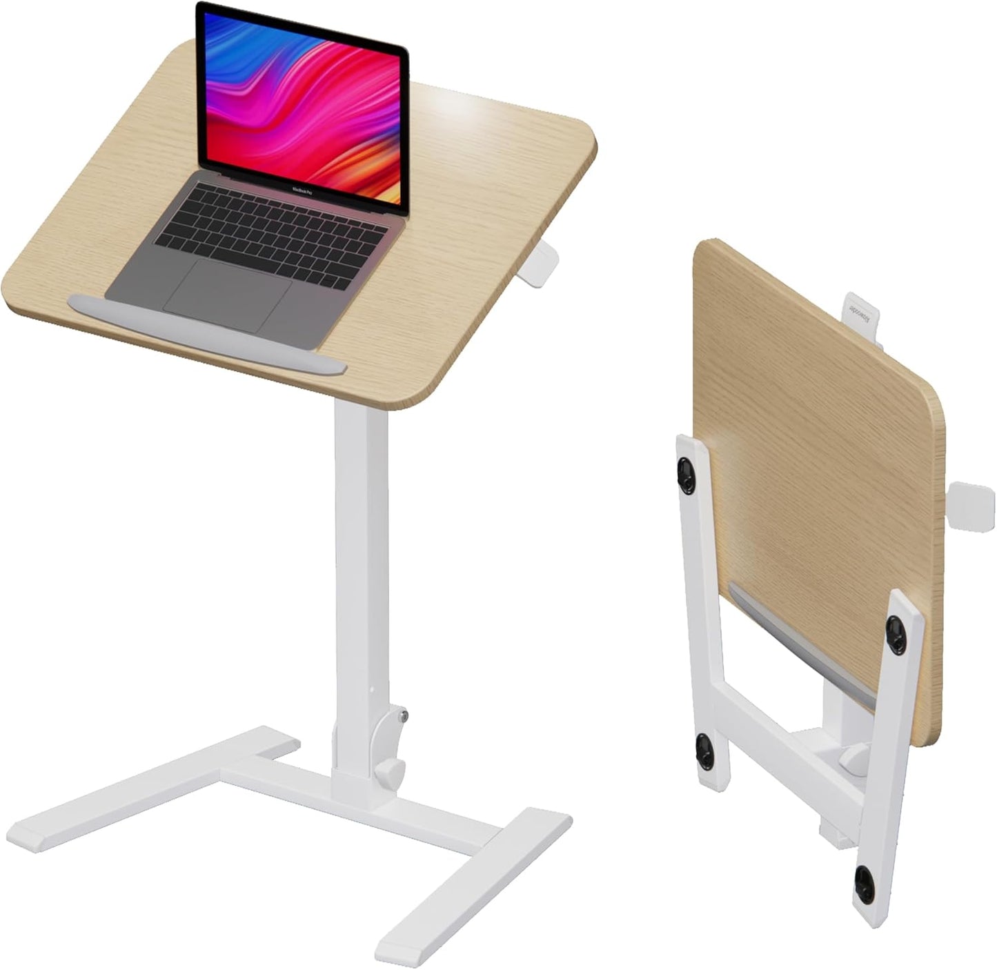 Mobile Folding Desk - Space-Saving Portable Sit-Stand Desk