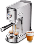 Gevi Commercial Espresso and Coffee Maker - Compact 20 Bar Espresso