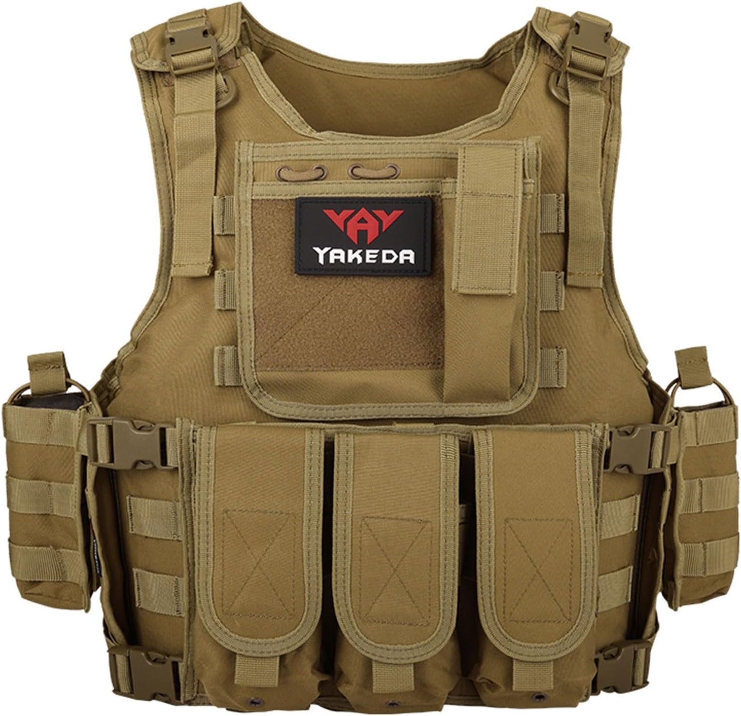 YAKEDA Adjustable Tactical Airsoft Training Vest for All Activities