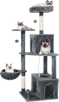 Cat Tree 54-Inch Cat Tower with Two Condos - Plush Multi-Level
