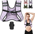 Weighted Vest 5lb-30lb for Women Men - Reflective Rucking Running Vest