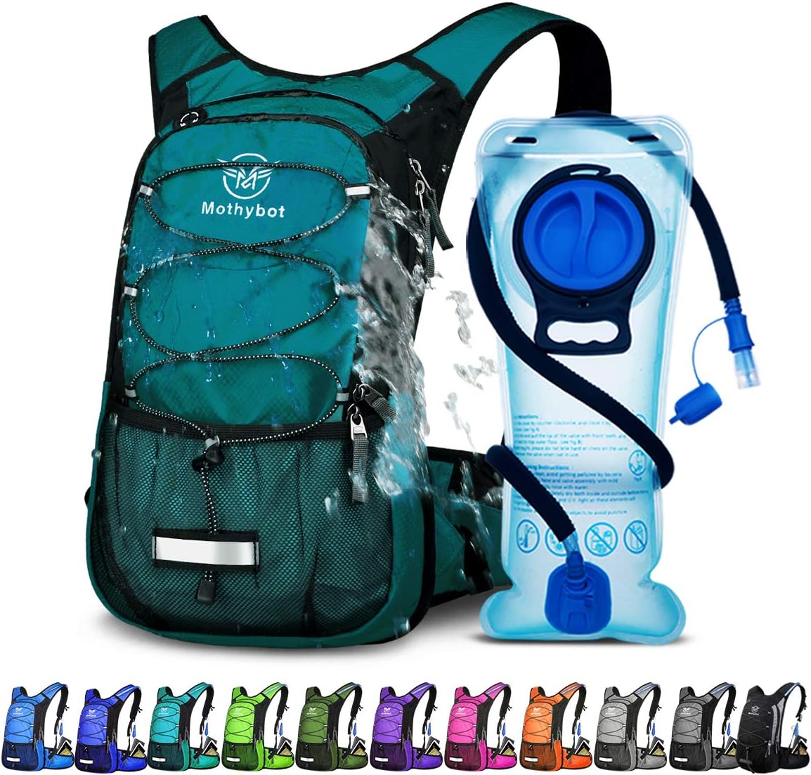 Insulated Hydration Pack with 2L BPA Free Bladder for Outdoor Fun