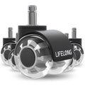 Lifelong Office Chair Wheels 2 in Replacement Rubber Casters - Quiet