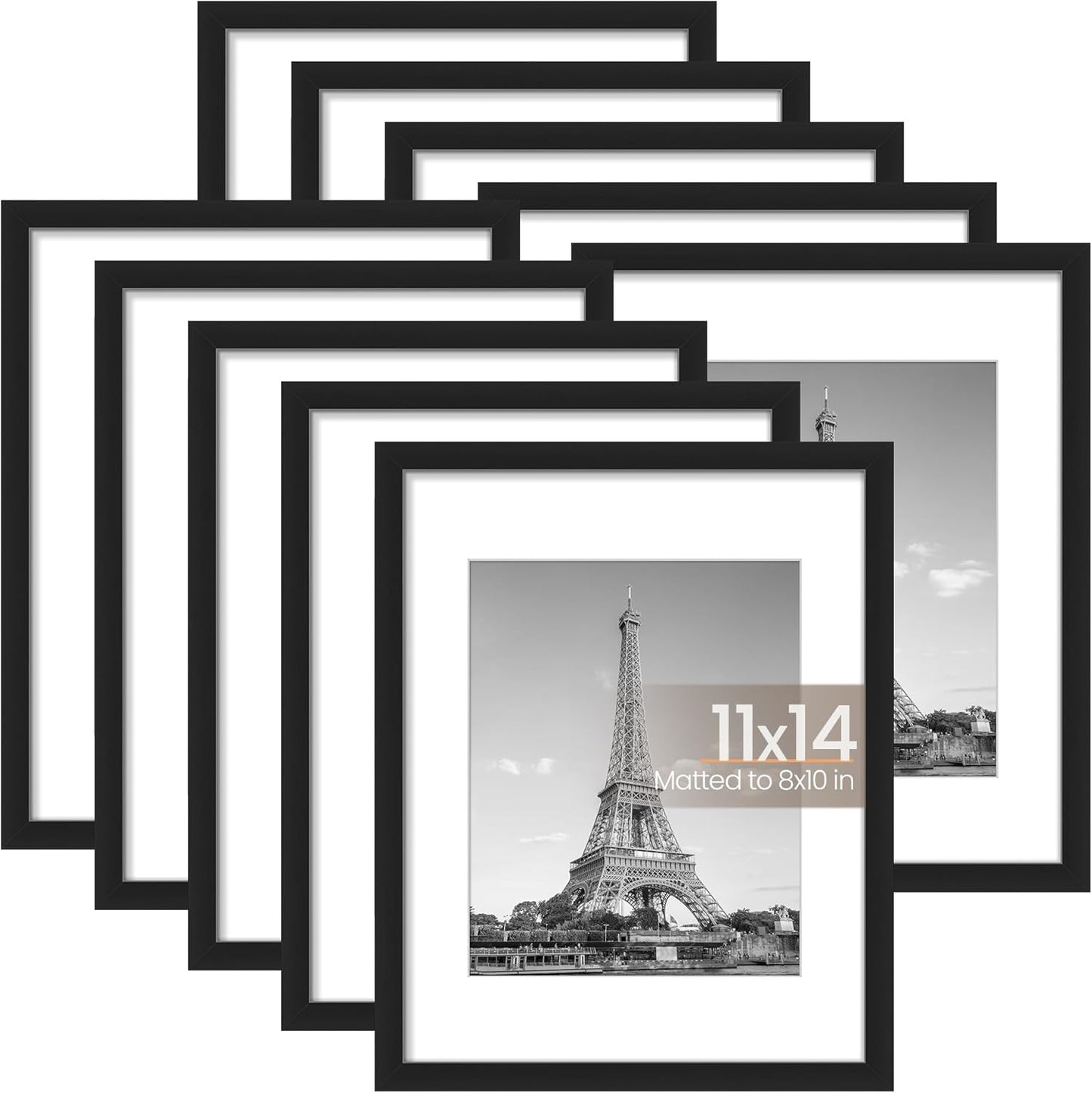Upsimples 11x14 Picture Frame Set of 10 for Stunning Displays
