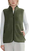 Lightweight Sherpa Fleece Vest for Women - Trendy Zip Jacket
