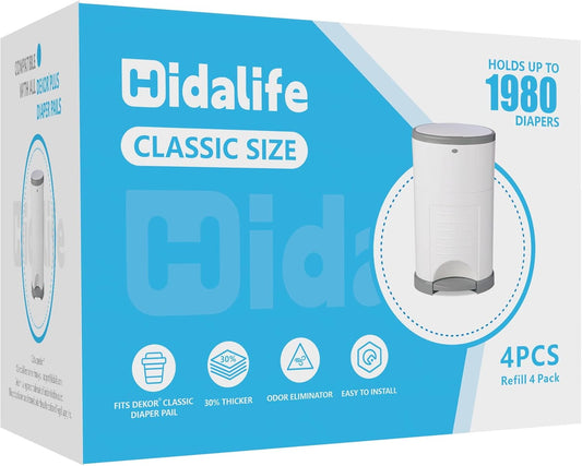 HIDALIFE 4 Pack Dekor Classic Refill Liners