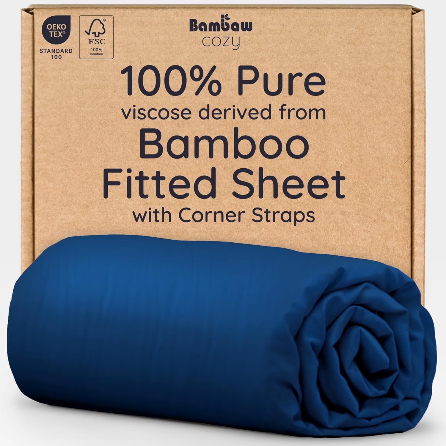 Cooling King Size Fitted Sheet Made from Bamboo Viscose