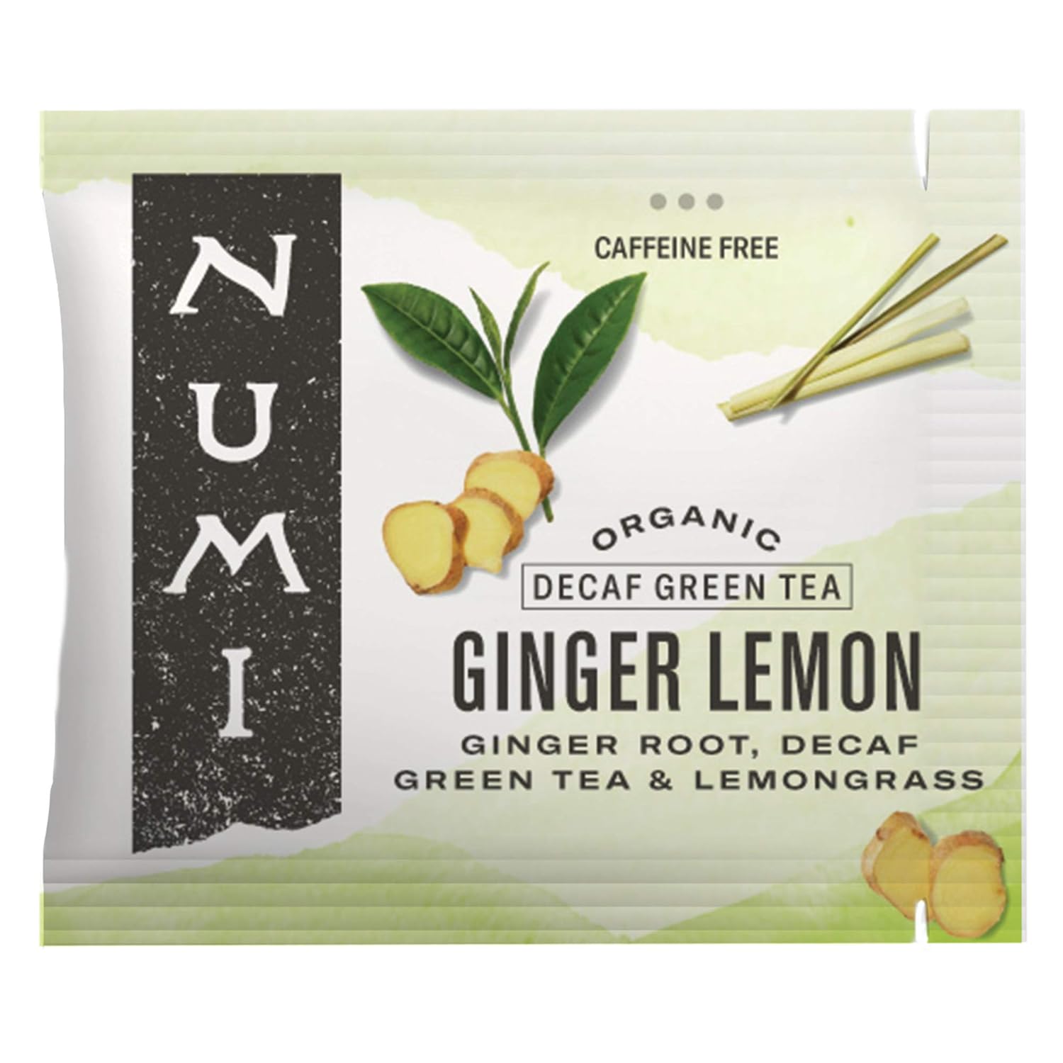 Numi Organic Decaf Ginger Lemon Tea Bags for Refreshing Flavor