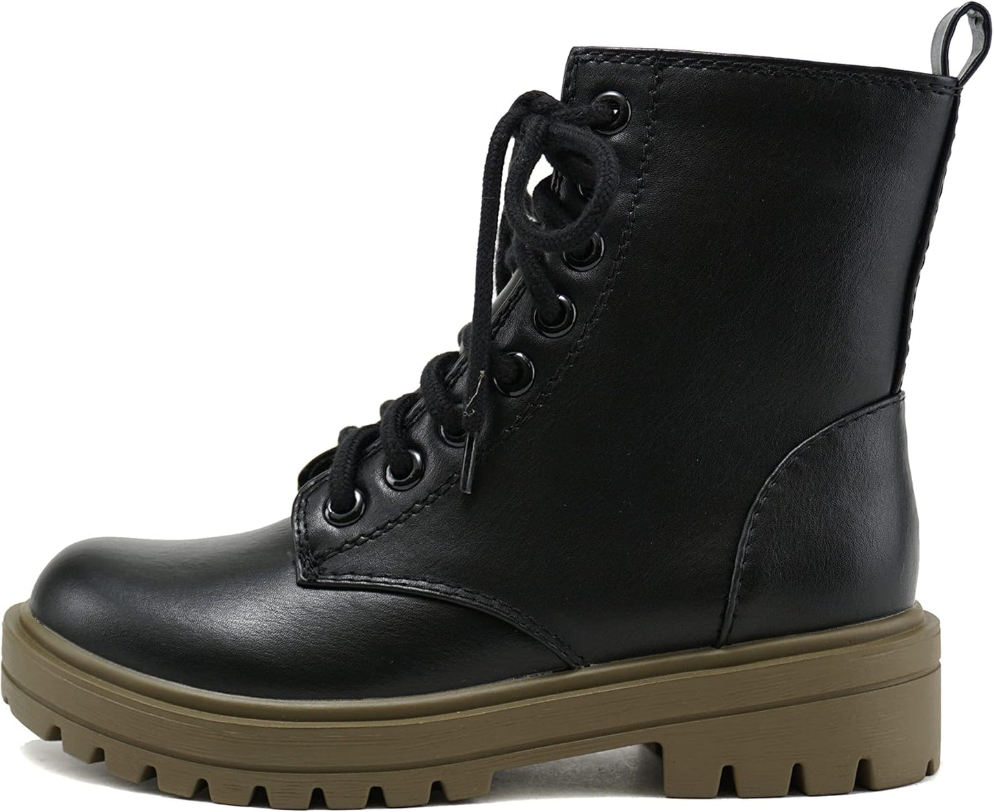 Soda FIRM Combat Ankle Bootie with Lug Sole and Zipper
