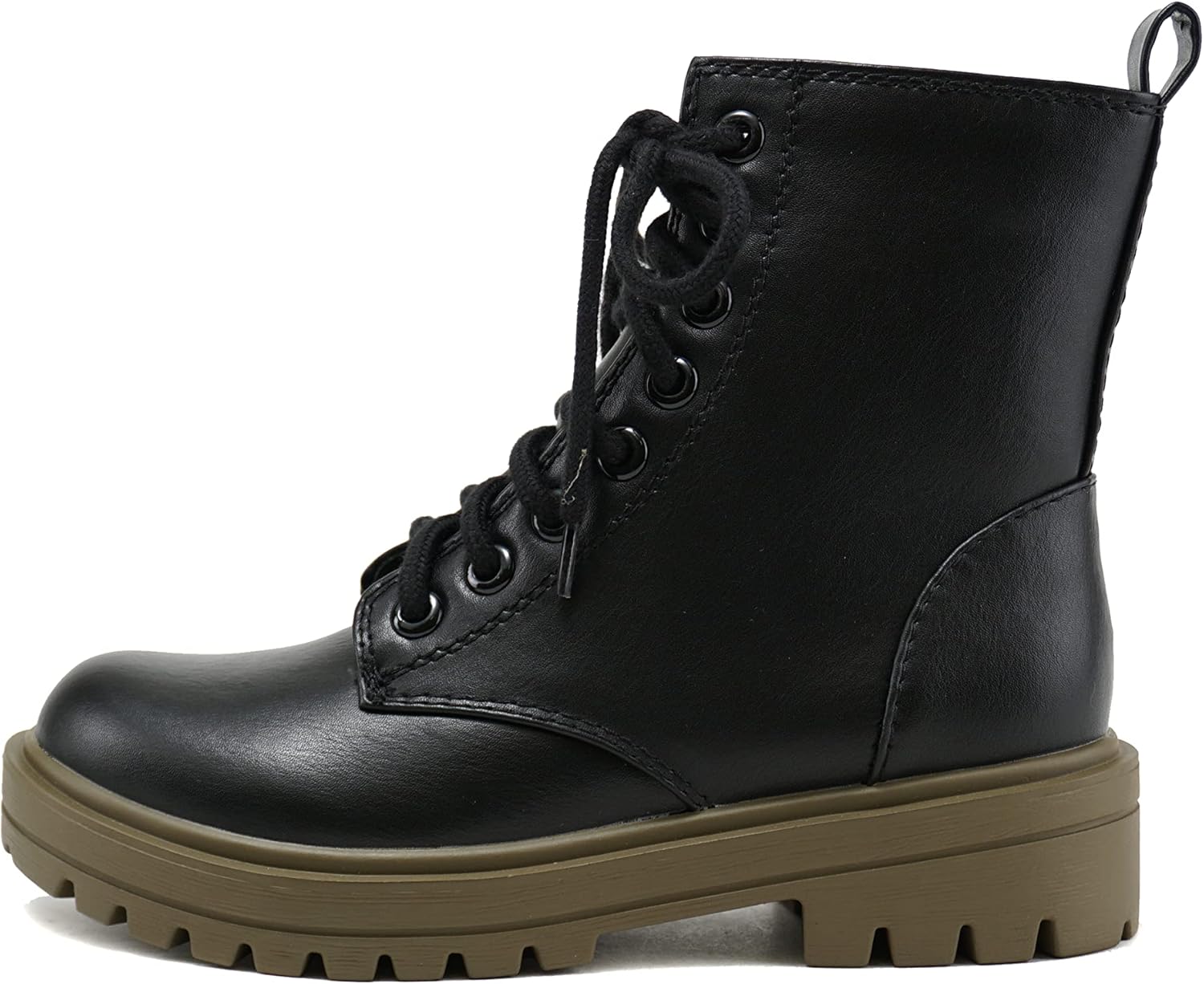 Soda FIRM Combat Ankle Bootie with Lug Sole and Zipper
