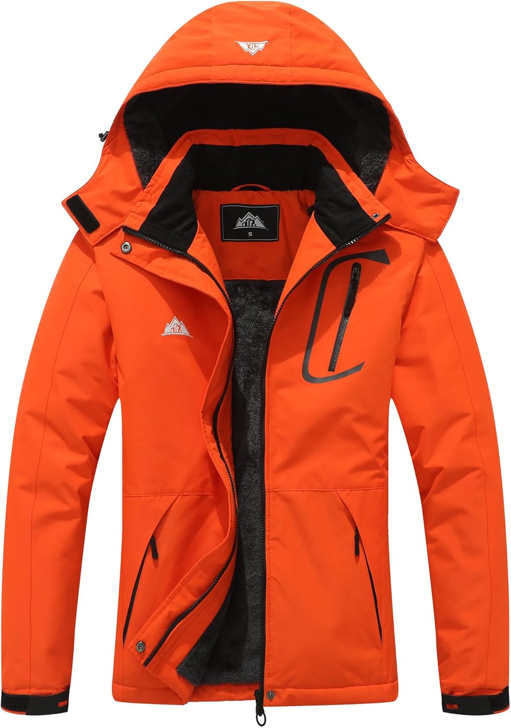 MOERDENG Women's Waterproof Ski Jacket for Winter Sports