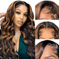 13x6 Highlight Body Wave Lace Front Wig FB/30 Ombre - Natural Volume