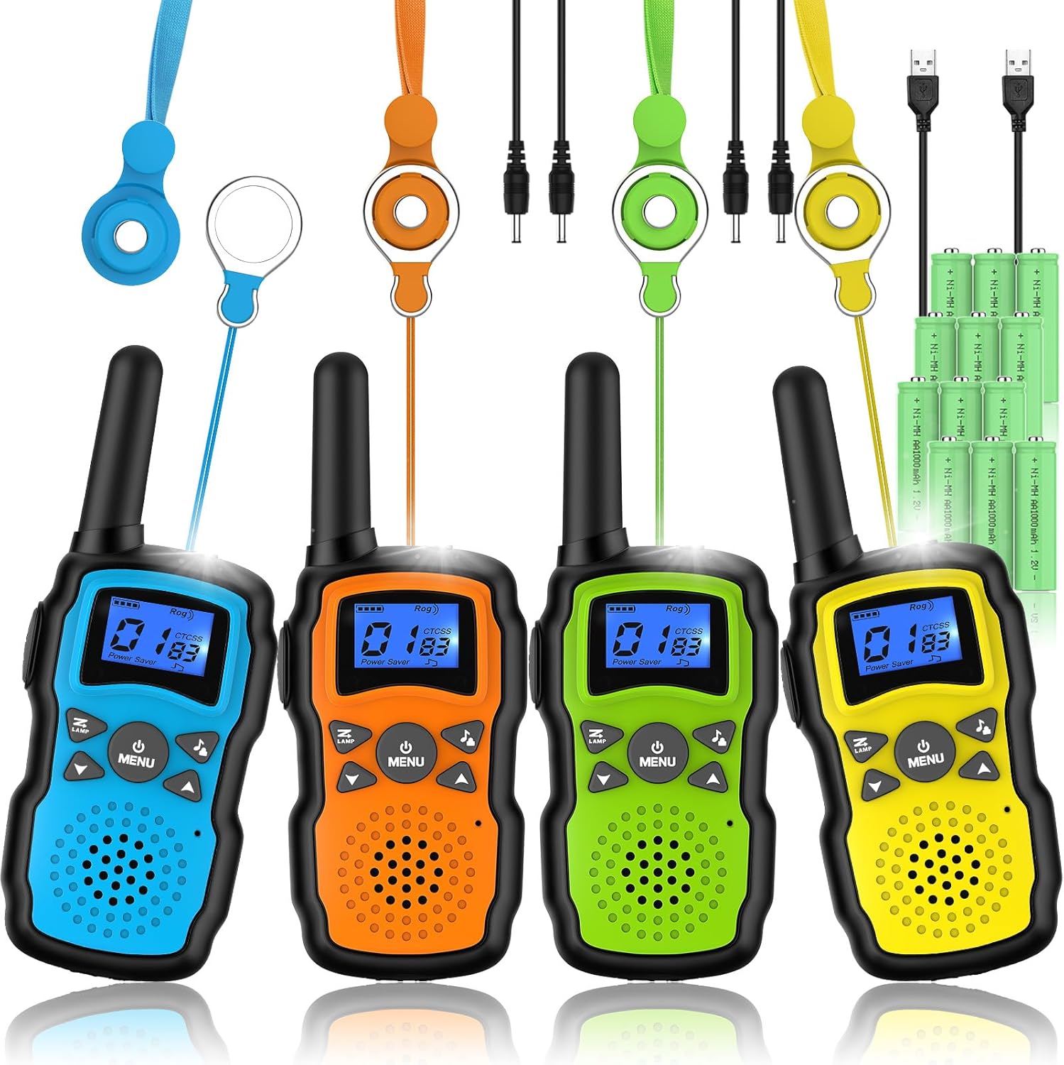 Wishouse Walkie Talkies for Kids and Adults - Rechargeable Fun