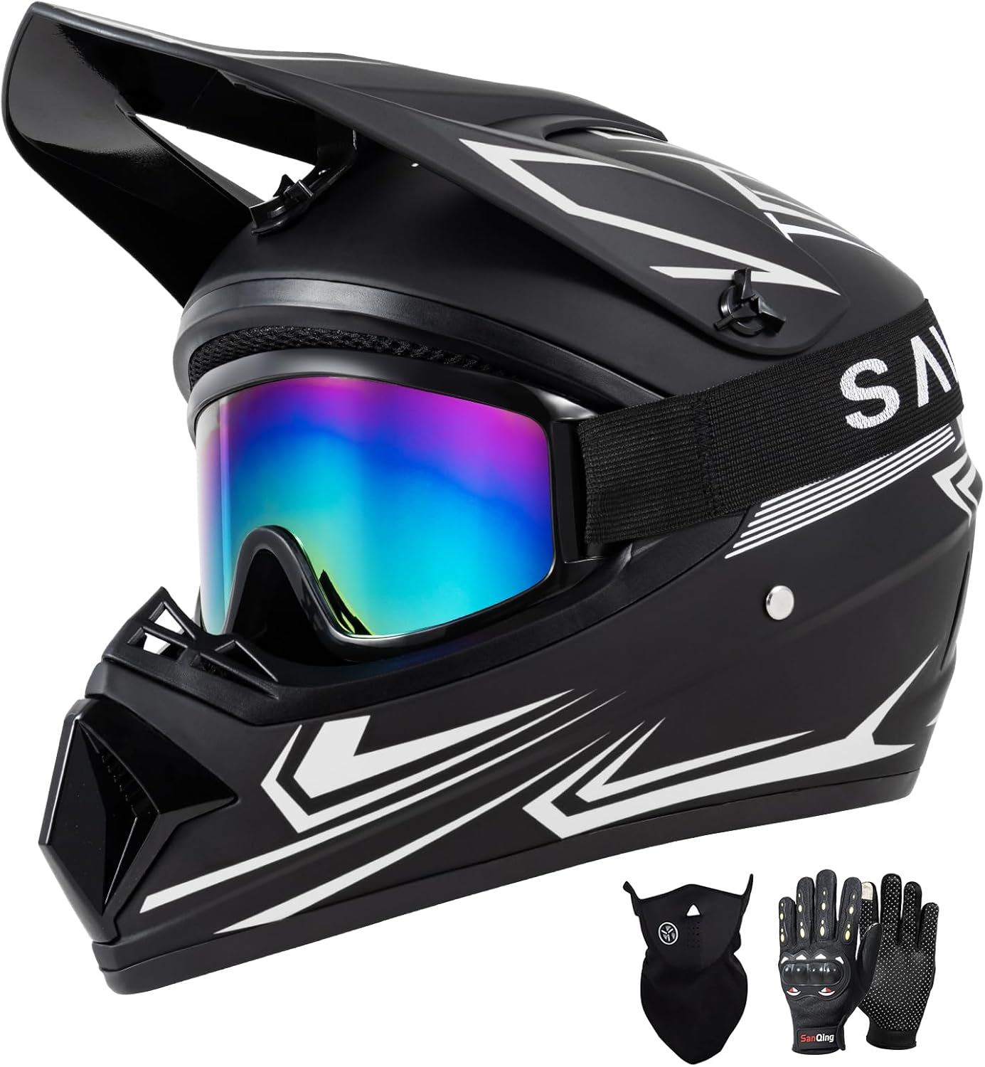 SPARK DOT Certified Youth Motocross Helmet for Kids Riding
