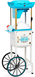 Nostalgia Snow Cone Shaved Ice Machine - Retro Cart Slushie Maker