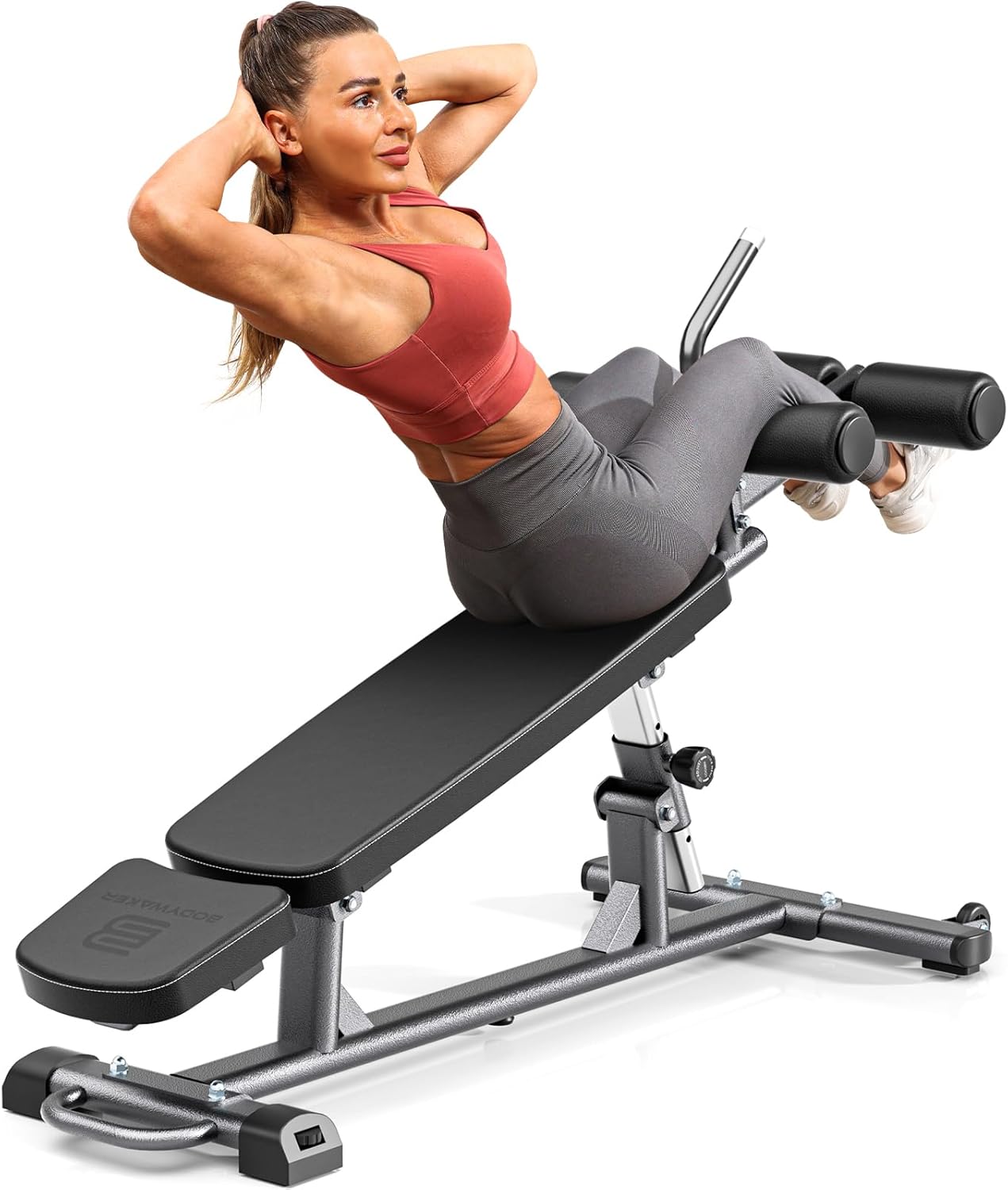 BODYWAKER Adjustable Sit-Up Bench for Stronger Core