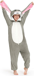 BesserBay Unisex Kids Halloween Fuzzy Animal Onesie - Cozy Costume