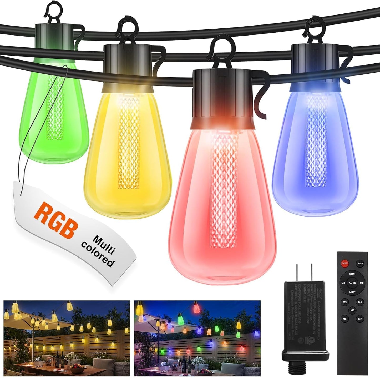 Color Changing Outdoor String Lights for Vibrant Ambiance