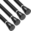 Adjustable Black Shower Curtain Rod 30-64 Inch for Home Use