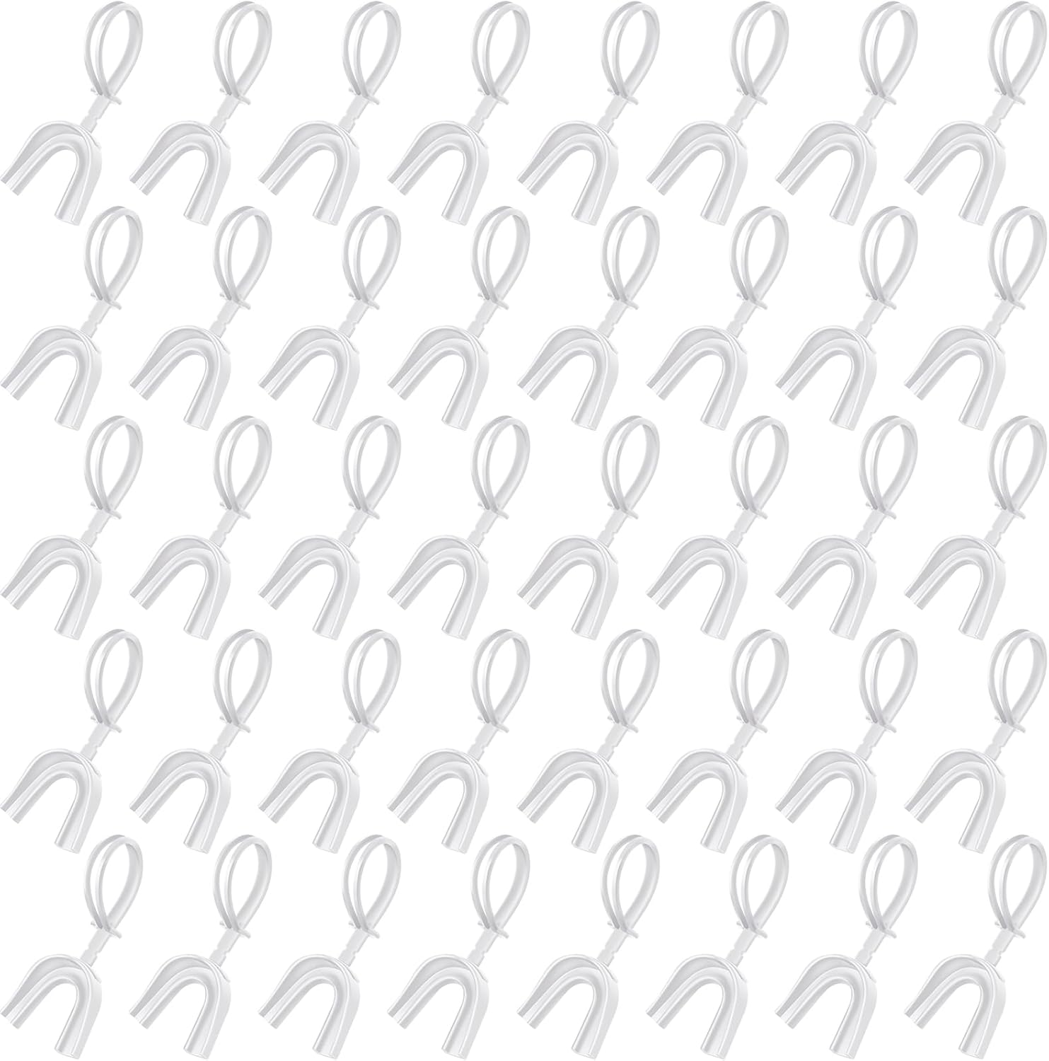 50 Pcs Strapped Mouth Guard Bulk for Football and Sports Use