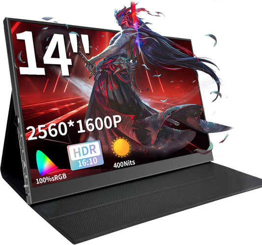 Ultra-slim 2.5K Portable Monitor - Crisp Display, Everywhere