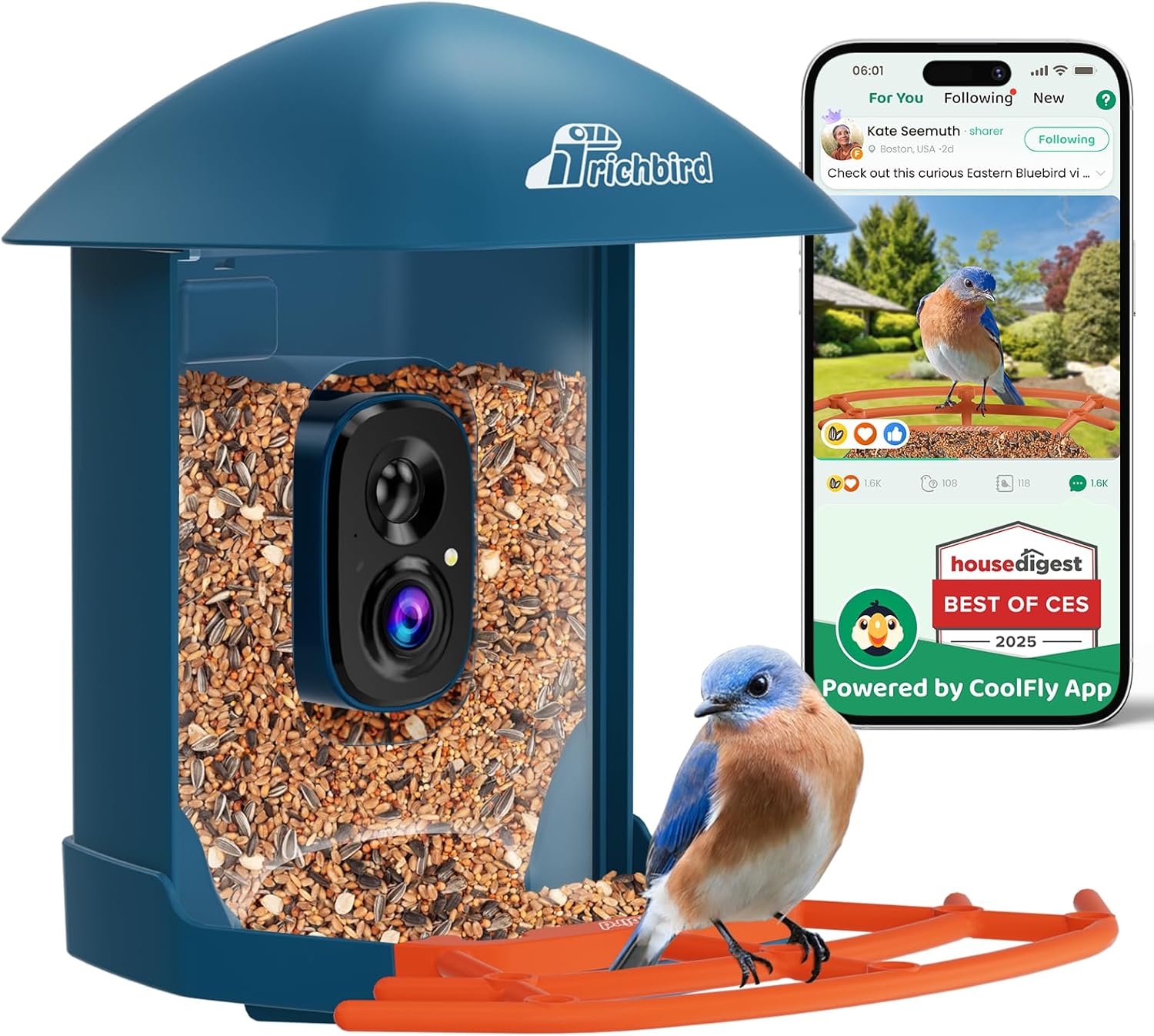 RichBird Automatic Bird Feeder & Camera