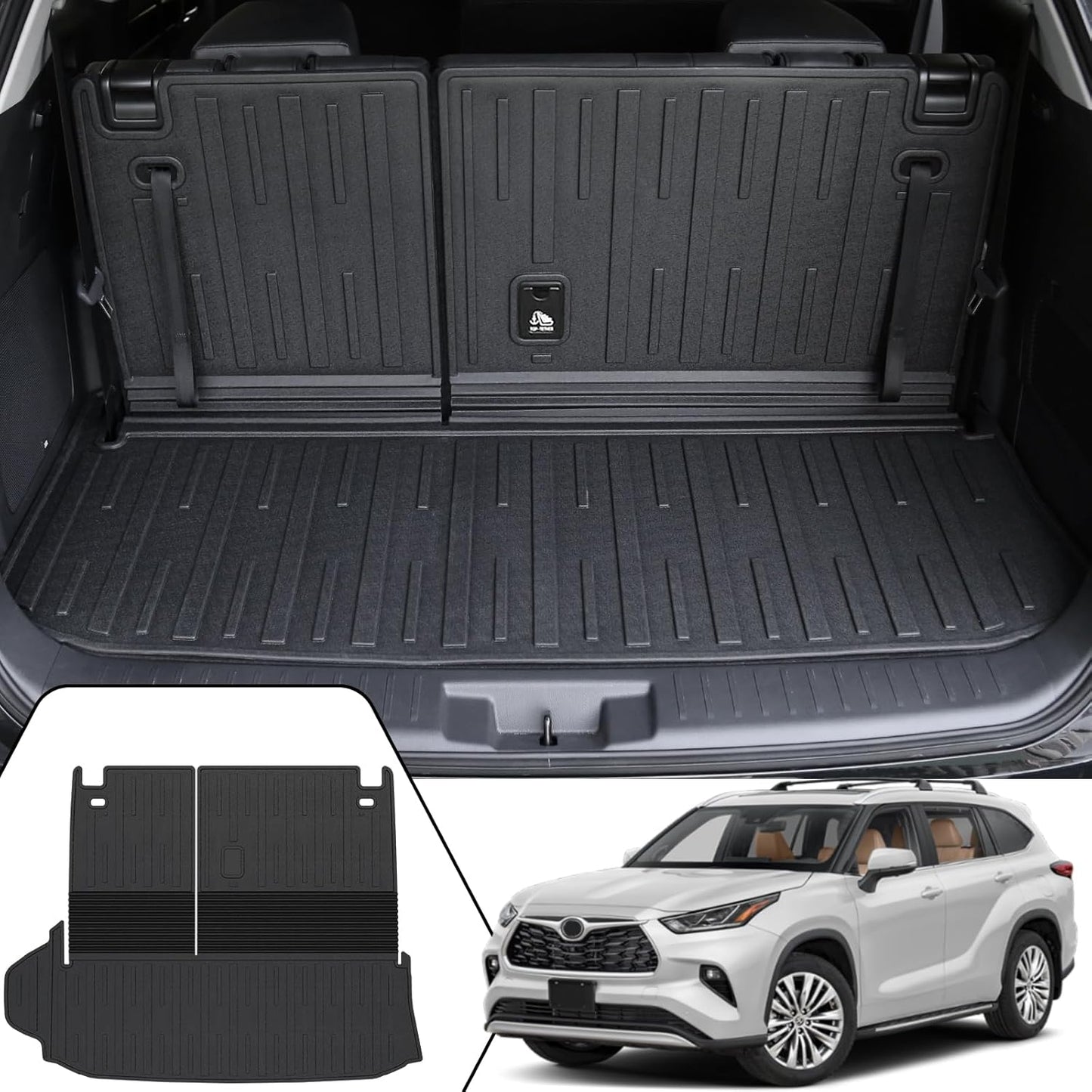 Custom Fit Cargo Mat with Backrest for 2020-2025 Highlander