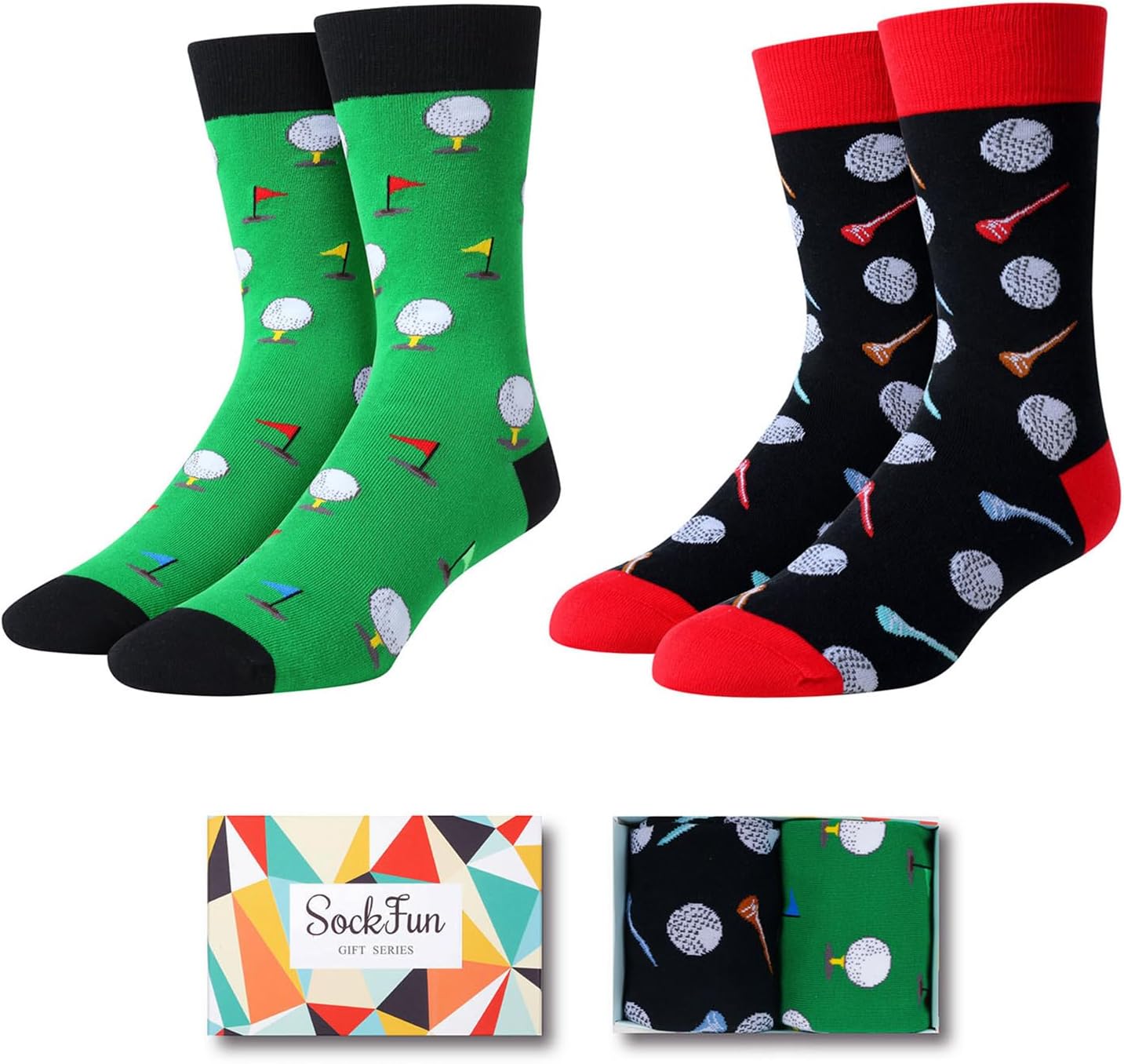 Men's Dental-Golf Socks - Fun Gift for Tooth Enthusiasts
