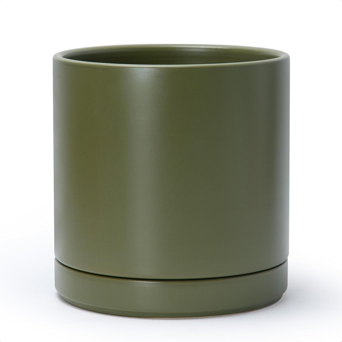 D'vine Dev 10 Inch Ceramic Planter Pot with Drainage Hole