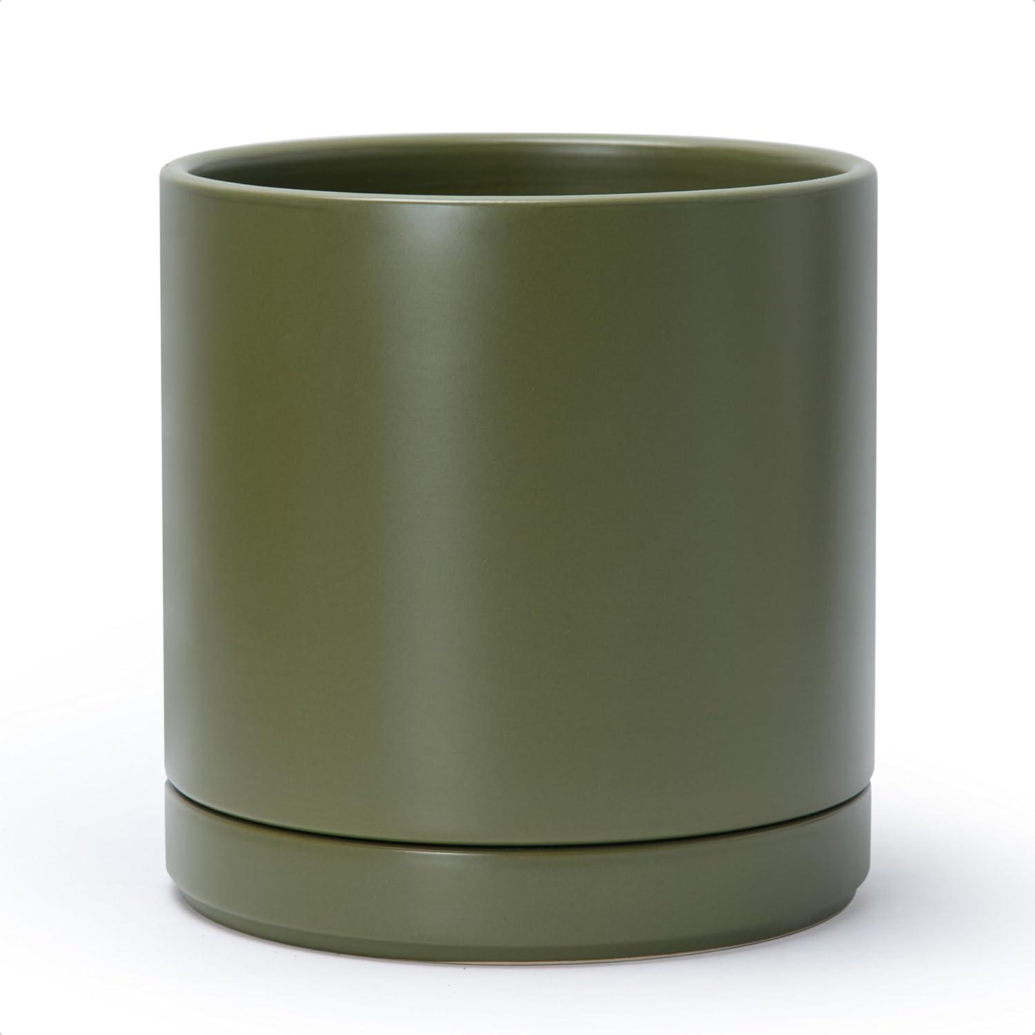 D'vine Dev 10 Inch Ceramic Planter Pot with Drainage Hole