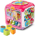 VTech Sort and Discover Activity Cube Pink - Early Learning Toy