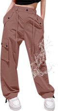 Cromoncent Cargo Pants Girls & Women Parachute Pants (Style SM81)