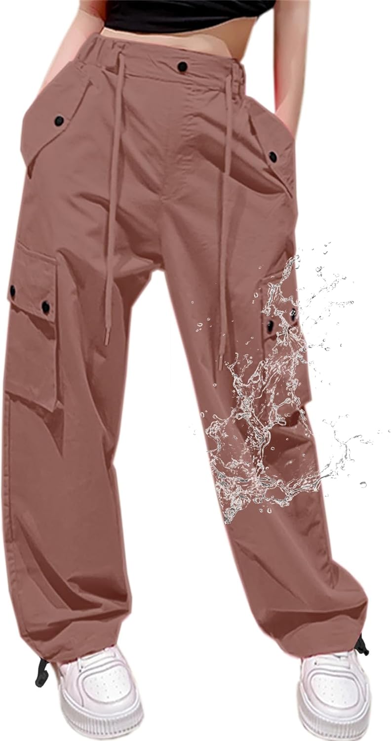 Cromoncent Cargo Pants for Girls & Women - Y2K Parachute Style