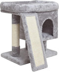 Small Cat Tree for Indoor Cats - Compact Stable Condo for Kittens