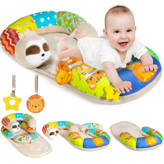 URMYWO Tummy Time Mat - 4 in 1 Support Pillow for Infants