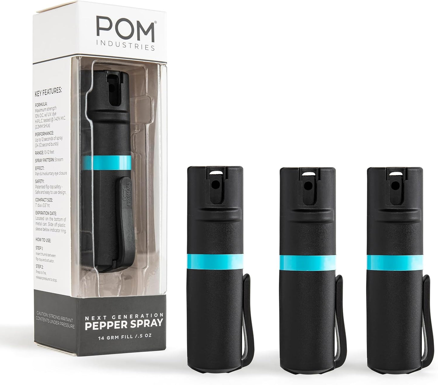 POM Pepper Spray Pocket Clip for Tactical Everyday Carry