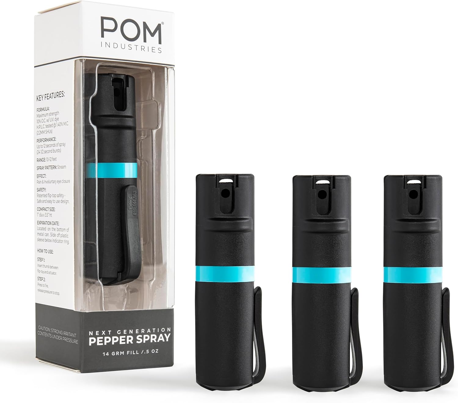 POM Pepper Spray Pocket Clip for Tactical Everyday Carry
