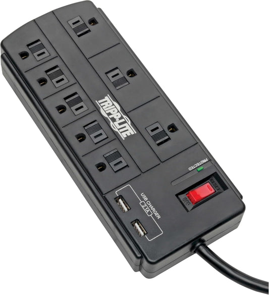 Tripp Lite 8-Outlet Surge Protector with USB Charging - Ultimate Power & Protection