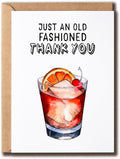 Cocktail Humor Thank You Card - GoGiDesigns