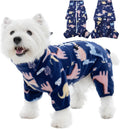 Dog Winter Coat Fleece Jumpsuit for Medium Dogs - Warm, Easy On