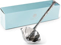 Aluminum Magnolia Pattern Serving Ladle 12.5 in - Elegant Punch & Soup