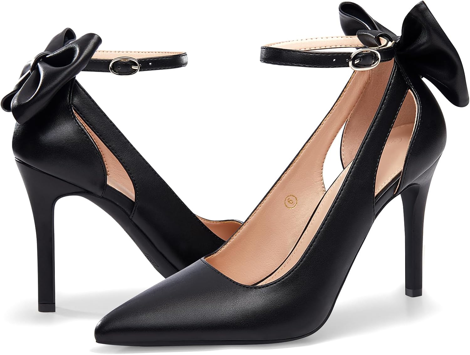 Pointed Toe High Heels Ankle Strap D'Orsay Pumps for Women